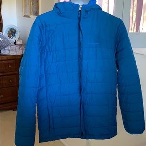 Columbia Blue Lightweight hooded puffer jacket